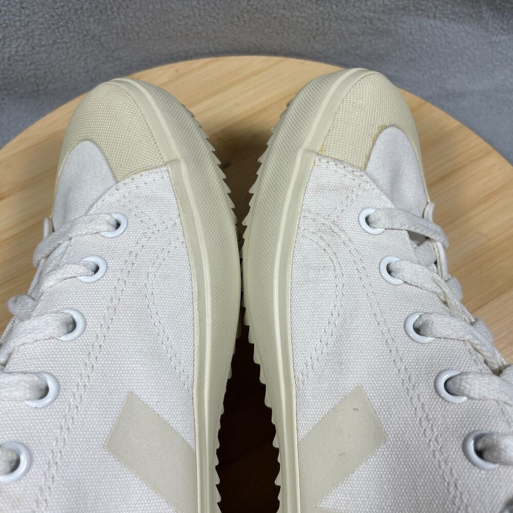 Veja Nova Low Womens Size US 9 Canvas Beige White Sneakers Low Top Shoes - Picture 11 of 16